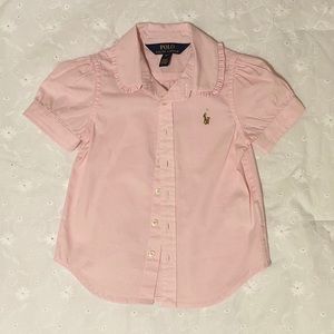 Like NEW! 2T girls Polo Ralph Lauren shirt